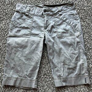 Light Gray Vintage Prana Chino Shorts Women's Size 8 - Hiking & Outdoors Shorts